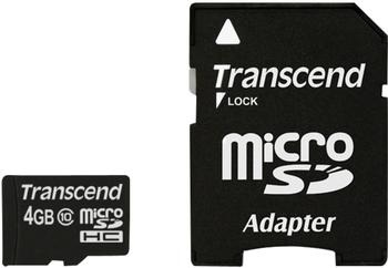 Transcend microSDHC 4 GB Class 10 (TS4GUSDHC10)