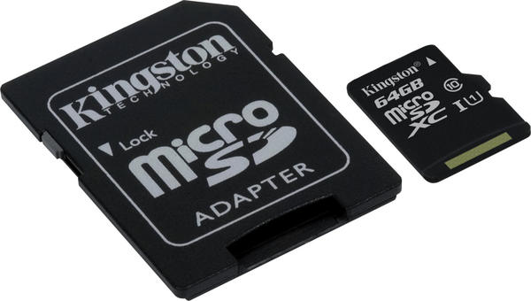 Kingston microSDXC 64GB UHS-I Class 10 (SDC10G2/64GB)