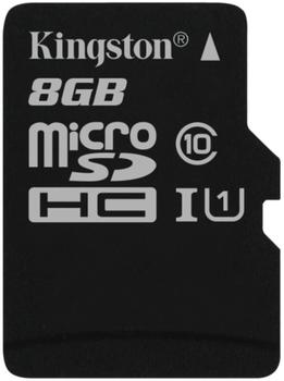 Kingston microSDHC 8GB UHS-I Class 10 (SDC10G2/8GBSP)