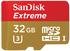 SanDisk microSDHC Extreme Action 32GB Class 10 UHS-I U3 + SD-Adapter