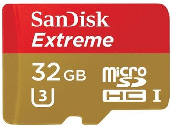 SanDisk Extreme microSDHC 32GB UHS-I U3 (SDSQXNE-032G-GN6MA)