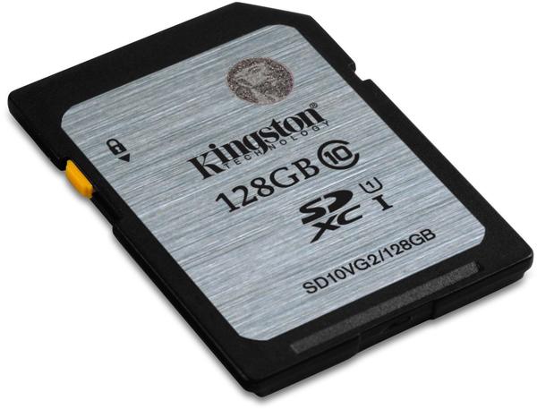 Kingston 128GB SDXC UHS-I Class 10 (SD10VG2/128GB)