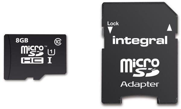 Integral microSDHC UltimaPro 8GB Class 10 40MB/s + Adapter