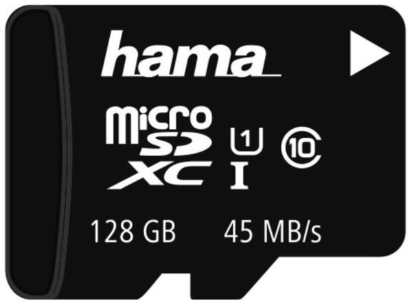 Hama microSDXC Class 10 UHS-I 45MB/s - 128GB ohne Adapter (114999)