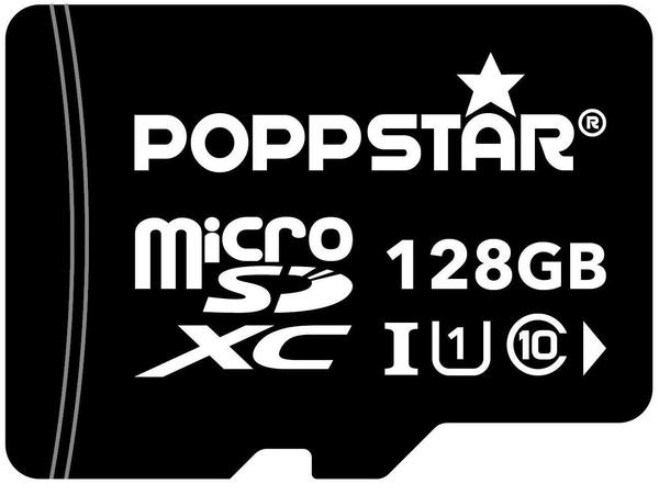 Poppstar microSDXC 128GB Class 10 UHS-I + SD-Adapter