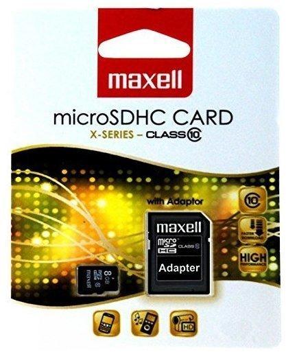 Maxell microSDHC 8GB Class 10 + SD-Adapter