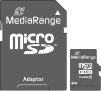 MediaRange MR956, MediaRange Speicherkarte micro SDHC, 4 GB, 1 St.