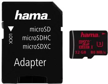 Hama microSDHC 32GB Speed Class 3 UHS-I (00123981)