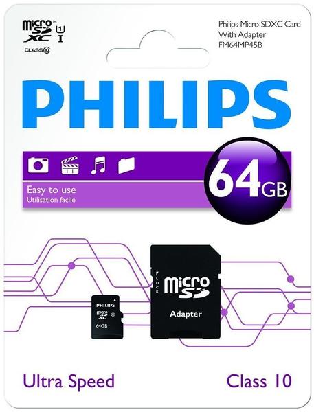 Philips microSDXC 64GB (FM64MP45B)