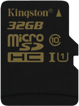 Kingston microSDHC 32GB Class 10 UHS-I + SD-Adapter (SDCA10/32GB)