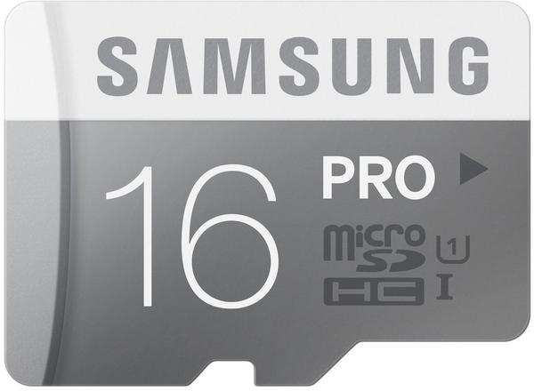 Samsung microSDHC Pro 16GB Class 10 UHS-I (w/o Adapter) (MB-MG16D/EU)