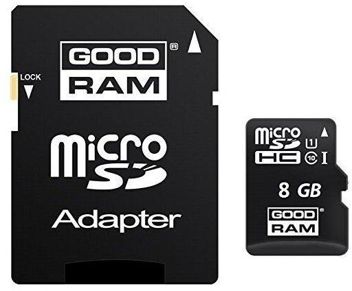 GoodRAM microSDHC 8GB Class 10 (SDU8GHCUHS1AGRR10)