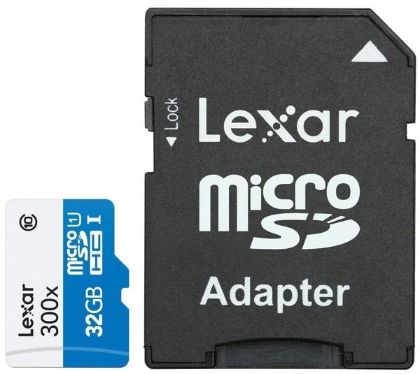 Lexar High-Performance 300x microSDHC 32GB UHS-I (LSDMI32GBBEU300A)