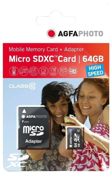 AgfaPhoto microSDXC Mobile High Speed 64GB Class 10 (10582)