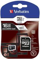Verbatim Premium 16 GB MicroSDHC Klasse 10