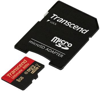 Transcend microSDHC Ultimate UHS-I U1 Class 10 8GB (TS8GUSDHC10U1)