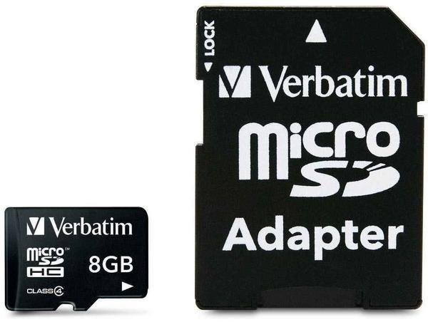 Verbatim microSDHC 8GB Class 4 (43967)