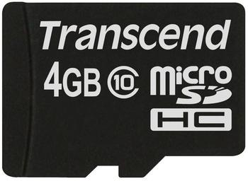 Transcend microSDHC 4 GB Class 10 (TS4GUSDC10)