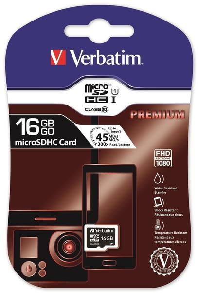 Verbatim Premium U1 microSDHC 16GB (44010)