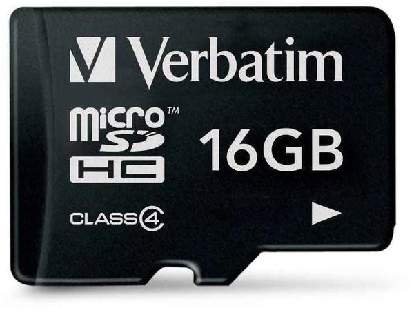 Verbatim microSDHC 16GB Class 4