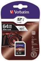 44024 - Sdxc-speicherkarte 64gb, Verbatim Class 10 - U1