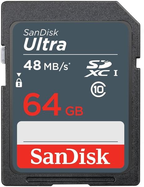 SanDisk SDXC Ultra 64GB Class 10 48MB/s UHS-I U1