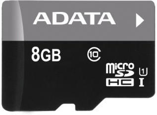 Adata Premier microSDHC 8GB Class 10 UHS-I U1 (AUSDH8GUICL10-RM3BKB)