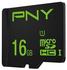 PNY microSDHC High Performance 16GB Class 10 80MB/s UHS-I + SD-Adapter