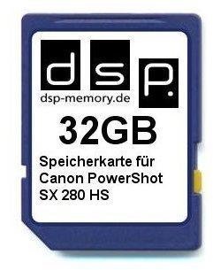 Dsp 32GB Speicherkarte für Canon PowerShot SX 280 HS