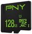 PNY microSDXC High Performance 128GB Class 10 80MB/s UHS-I + SD-Adapter