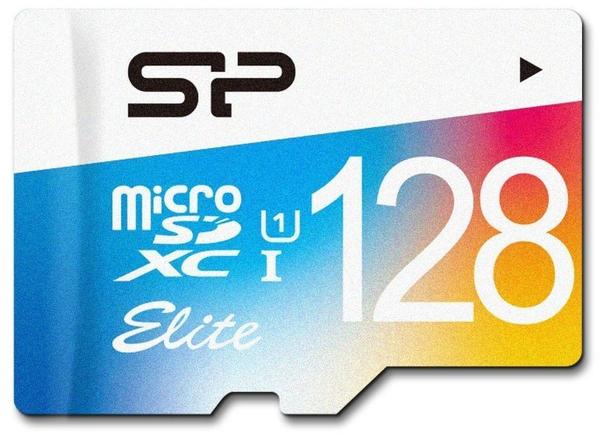 Silicon Power Elite Colorful microSDXC 128GB mit Adapter