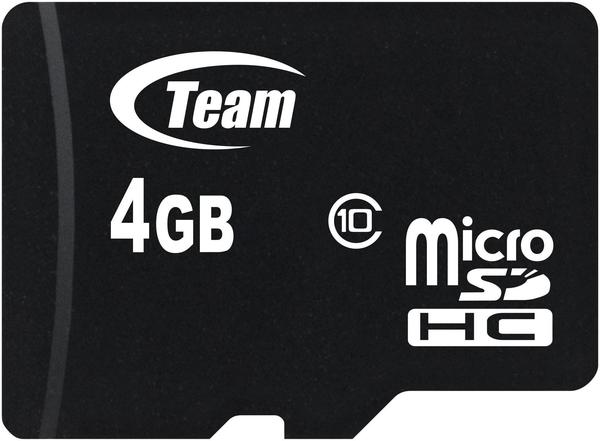 TEAM GROUP microSDHC 4GB Class 10 + SD-Adapter