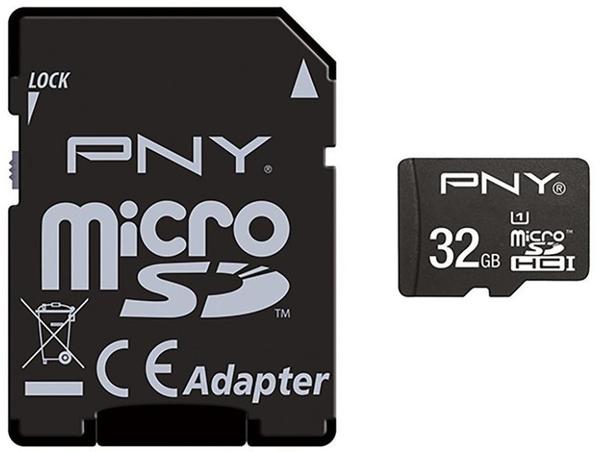 PNY microSDHC Performance 32GB Class 10 UHS-I + SD-Adapter