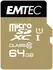 21 MB/s, 64 GB: Emtec microSDHC/microSDXC Class10 Gold+
