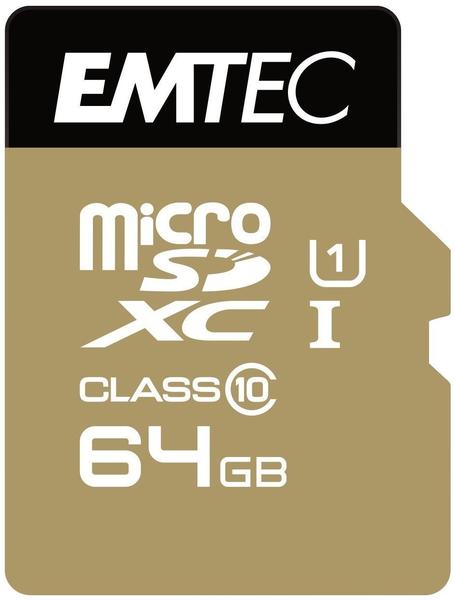 Emtec microSDXC 64GB Class10 Gold+ (ECMSDM64GXC10GP)