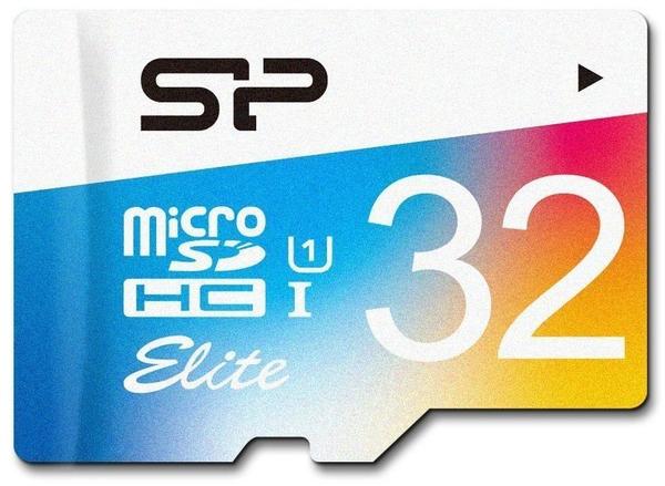Silicon Power Elite Colorful microSDHC 32GB mit Adapter