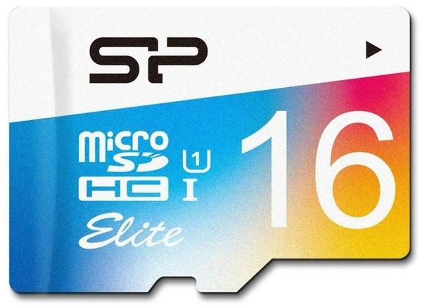 Silicon Power Elite Colorful microSDHC 16GB mit Adapter