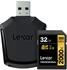 Lexar SDXC Professional 32GB Class 10 UHS-II U3 2000x + USB-Kartenleser