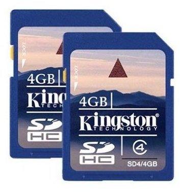 Kingston SDHC 4GB Class 4 (2 St.)