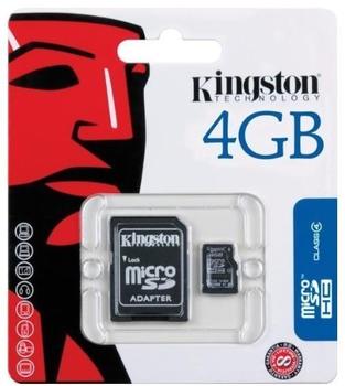 Kingston microSDHC 4GB Class 4 (SDC4/4GB)