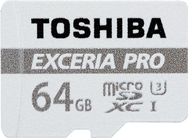 Toshiba microSDXC Exceria Pro M401 64GB UHS-I U3 + SD-Adapter