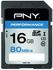 PNY SDHC Performance 16GB Class 10 UHS-I U1 (SD16GPER80-EF)