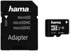 Hama 00124151, Hama microSDHC 32GB - MicroSDHC - Schwarz - UHS-I - Class 10 - SD
