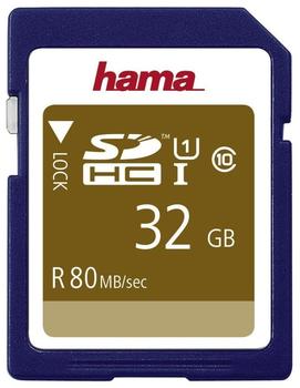 Hama Speicherkarte SDHC 16GB SD-3.01-Standard, 80 MB/s, Class 10,  Datensicherheit dank mechanischem Schreibschutz, Beschriftungsfeld 