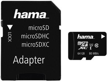 Hama microSDXC 64GB Class 10 UHS-I U1 (00124152)