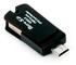 Platinet PMMSD32CR4 4-in-1 Micro SD 32GB Speicherkarte mit Kartenleser/OTG/Adapter schwarz