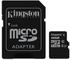 Kingston microSDHC Industrial Temperature 16GB Class 10 UHS-I + SD-Adapter