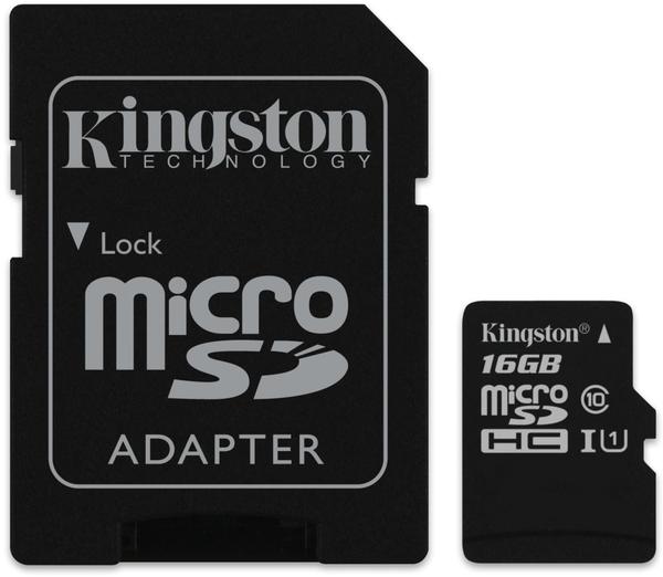 Kingston microSDHC Industrial Temperature 16GB Class 10 UHS-I + SD-Adapter