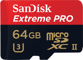 Sandisk microSDXC Extreme Pro 64GB Class 10 UHS-II U3 + USB-Kartenleser