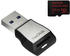 Sandisk microSDXC Extreme Pro Class 10 UHS-II U3 + USB-Kartenleser